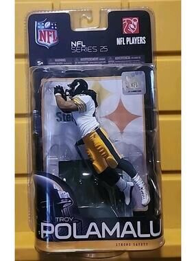 Troy Polamalu McFarlane Figure Pittsburgh Steelers Series 25 White Jersey